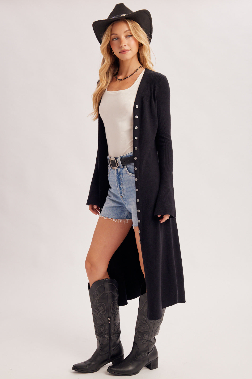 Signature Cardigan Dress ✨(Black)