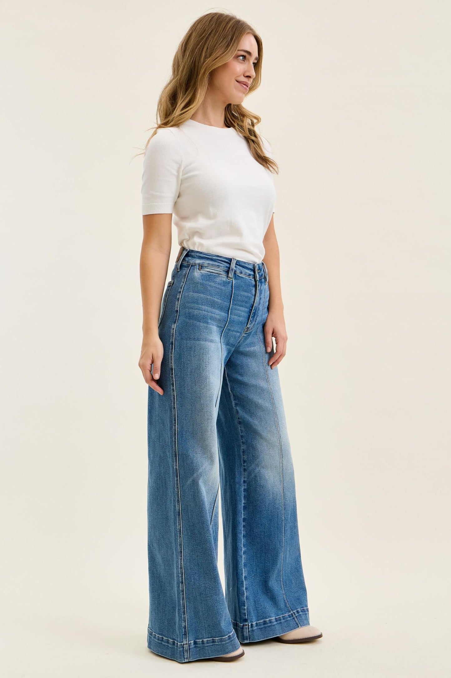 LIZA Palazzo w/ Shield Pockets Judy Blue (Long Inseam)