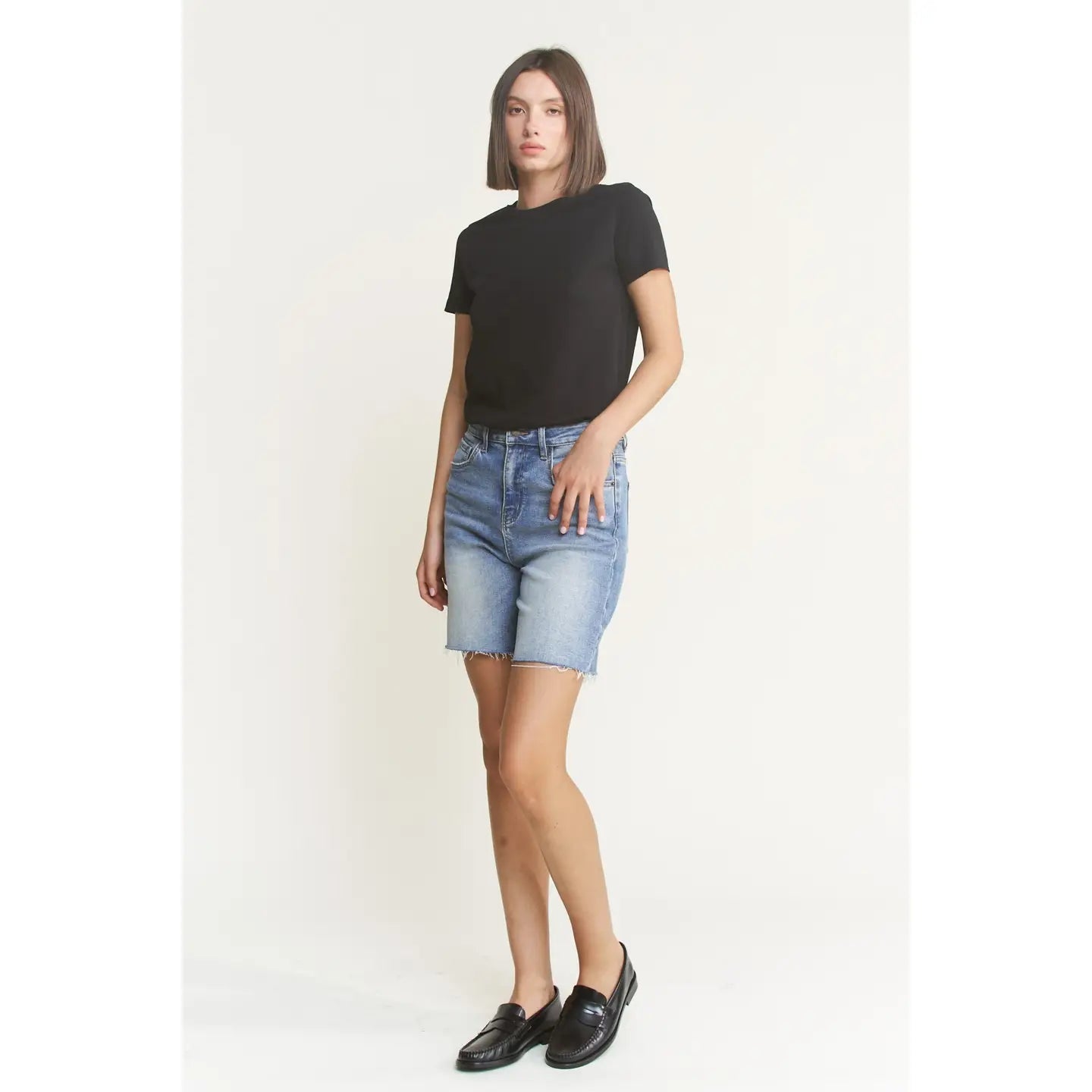 Mica Vintage Raw Hem Bermuda